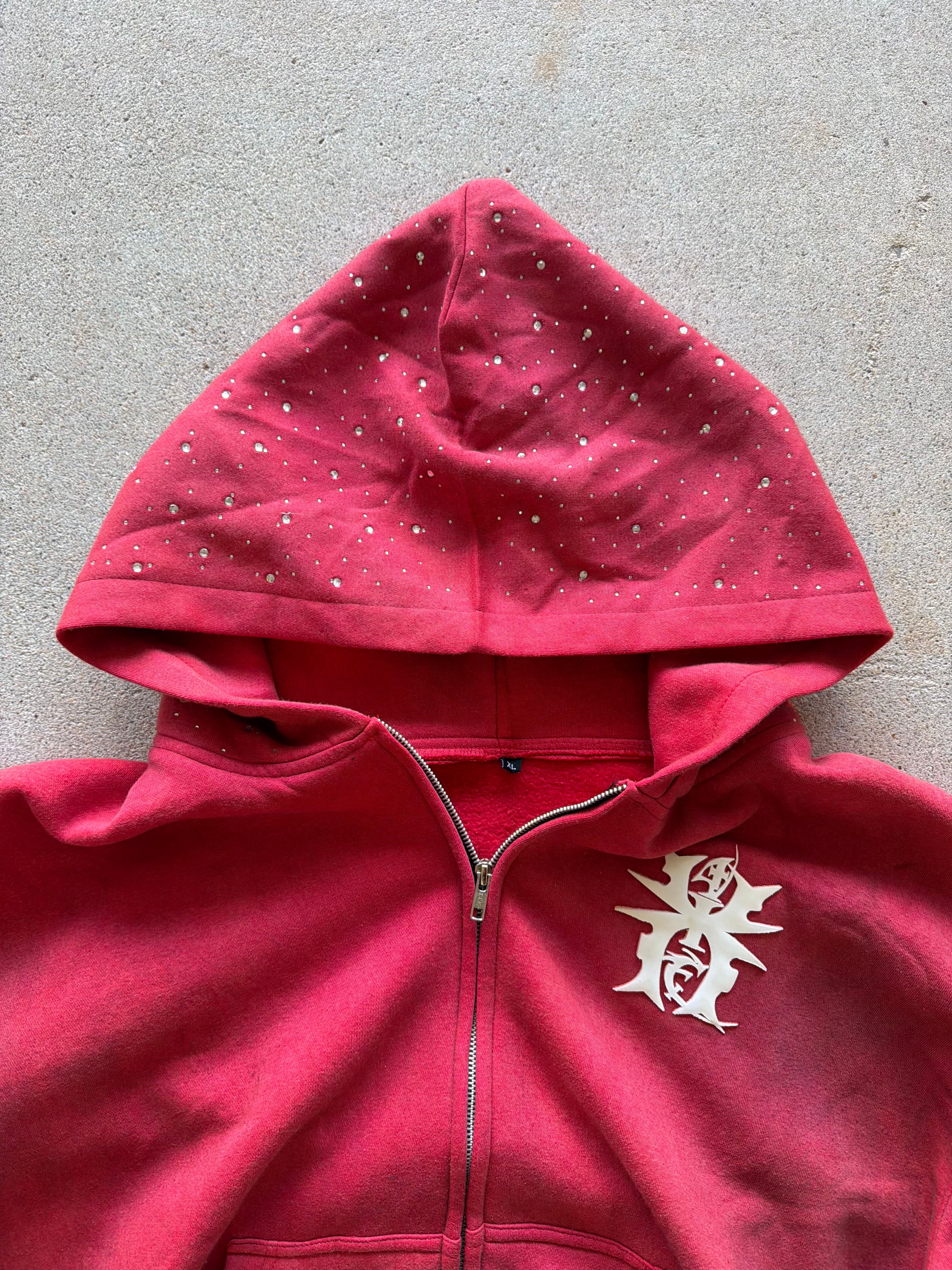 “SMOKEY RED” 🖤 REVERSED 4EVAHAVIN NYAB ZIP JACKET AVAILABLE IN KIDS & ADULTS