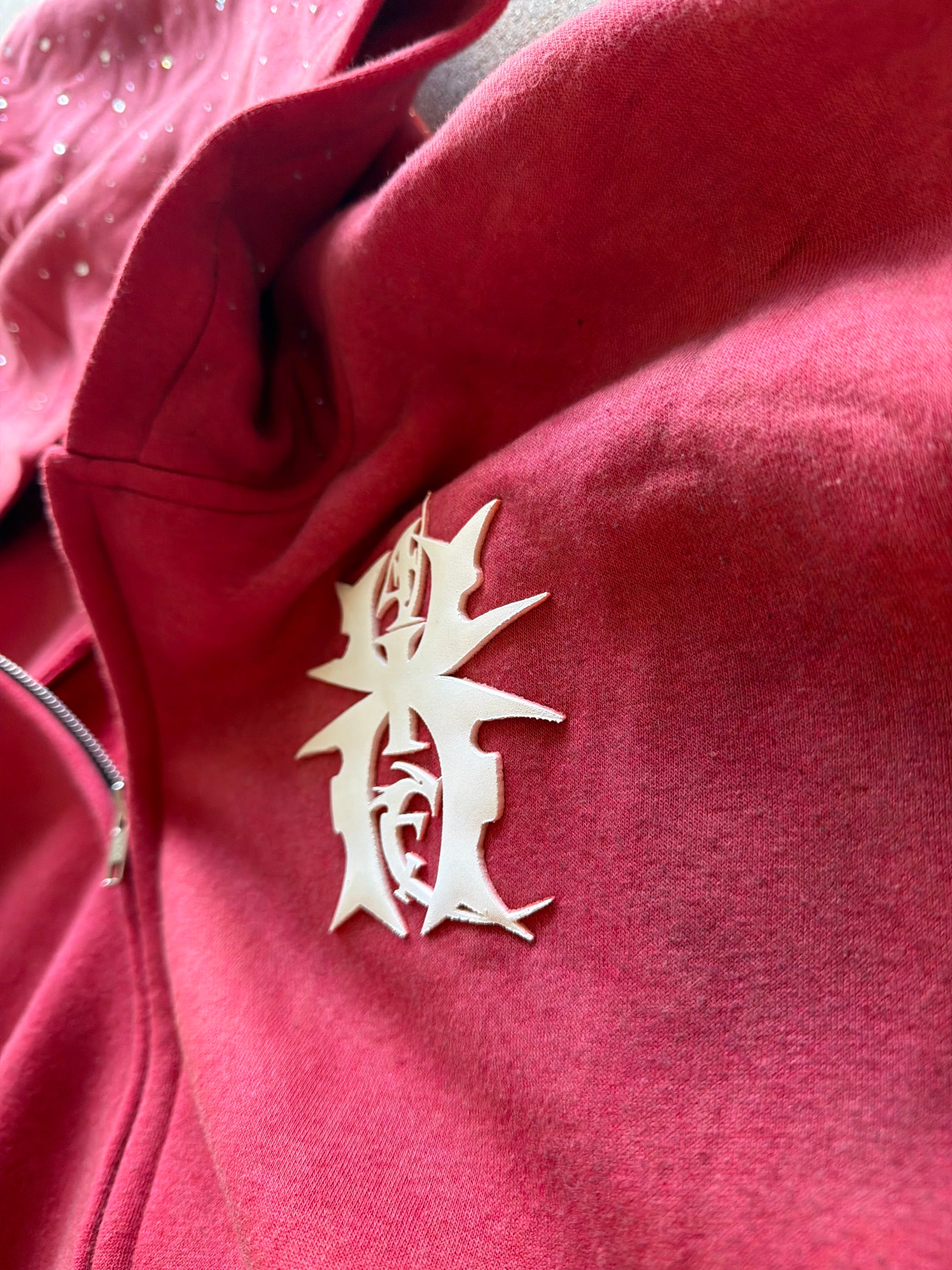 “SMOKEY RED” 🖤 REVERSED 4EVAHAVIN NYAB ZIP JACKET AVAILABLE IN KIDS & ADULTS