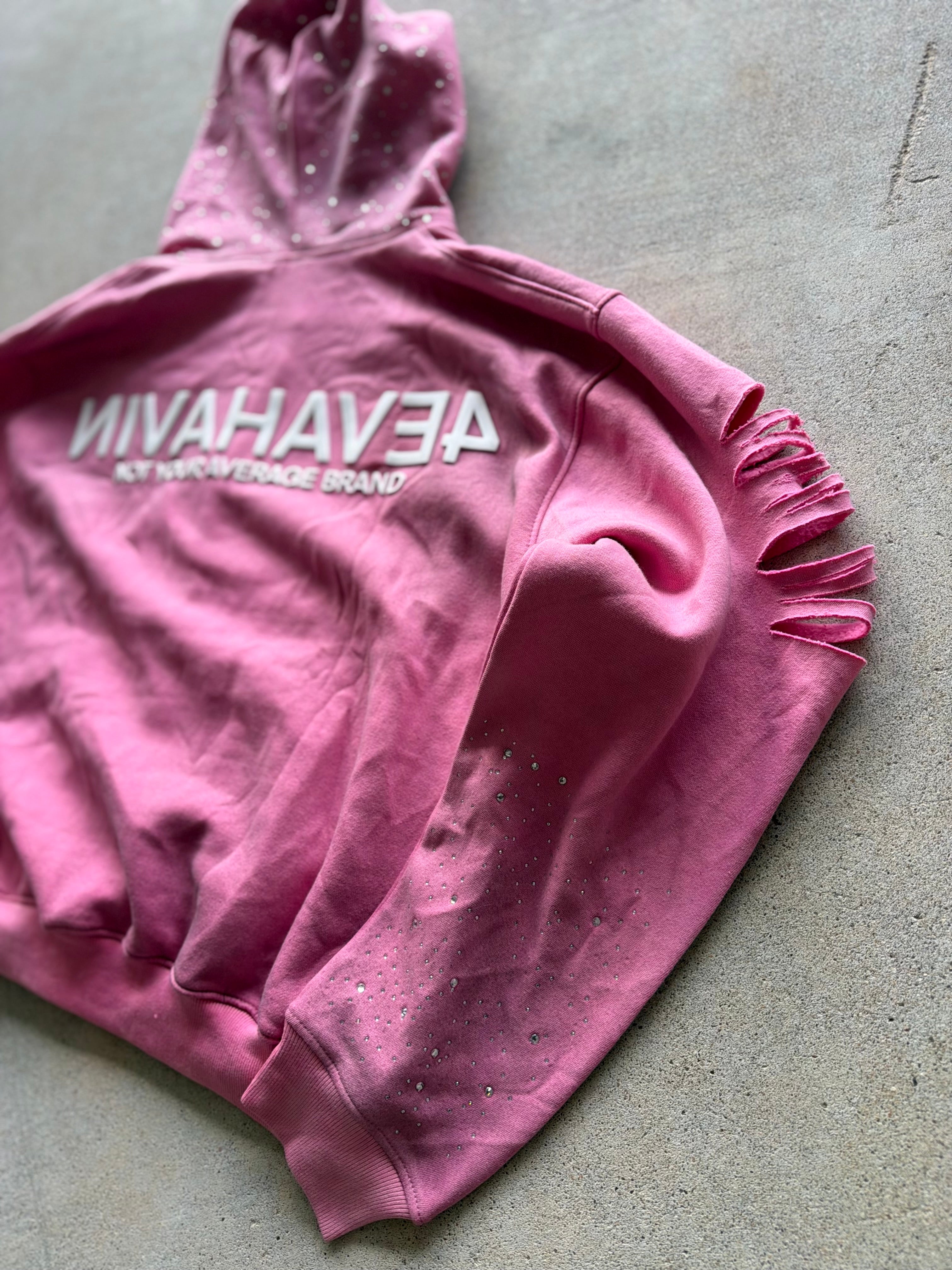 “SMOKEY PINK” REVERSED NYAB ZIP JACKET KIDS & ADULTS