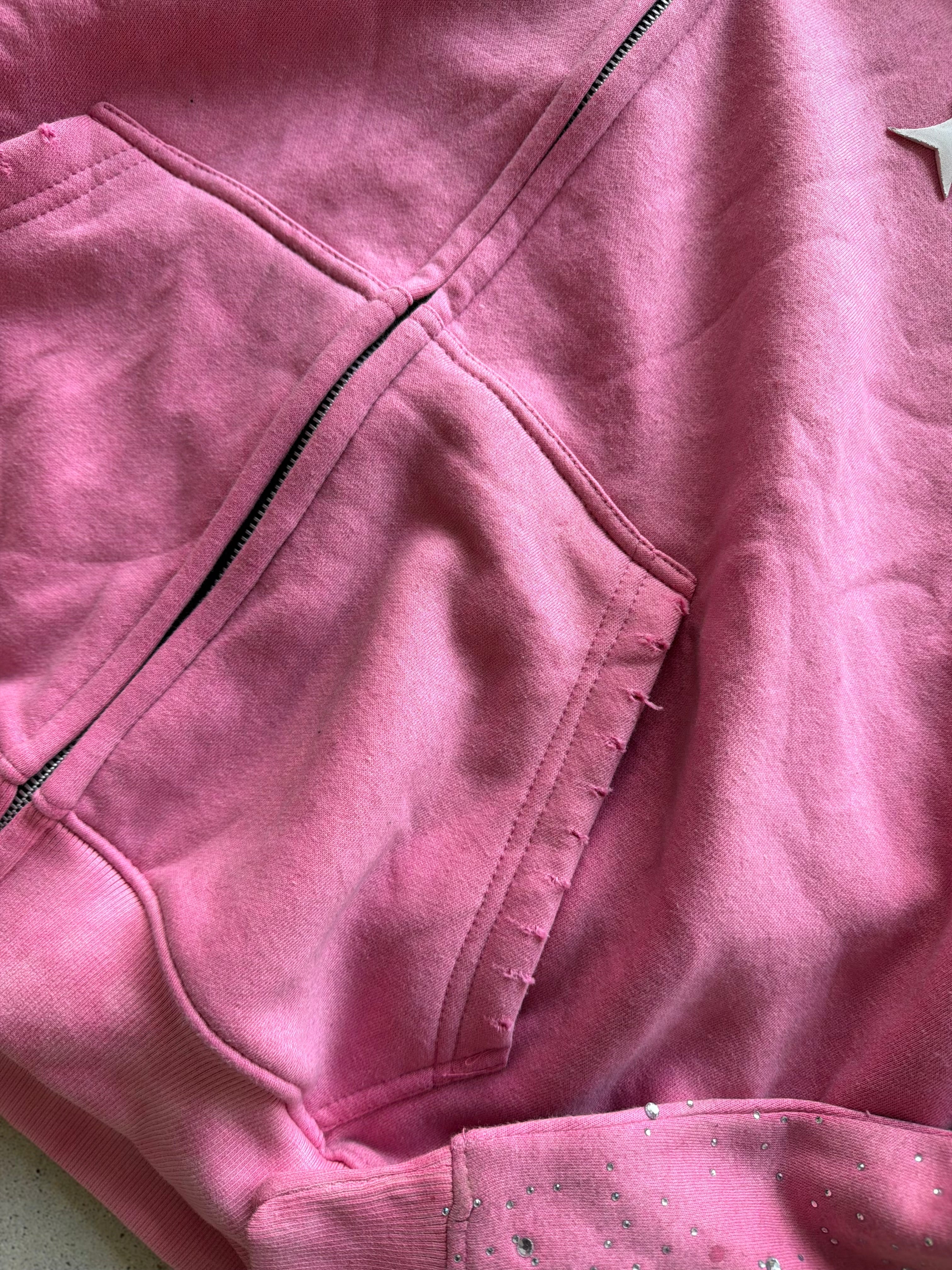 “SMOKEY PINK” REVERSED NYAB ZIP JACKET KIDS & ADULTS