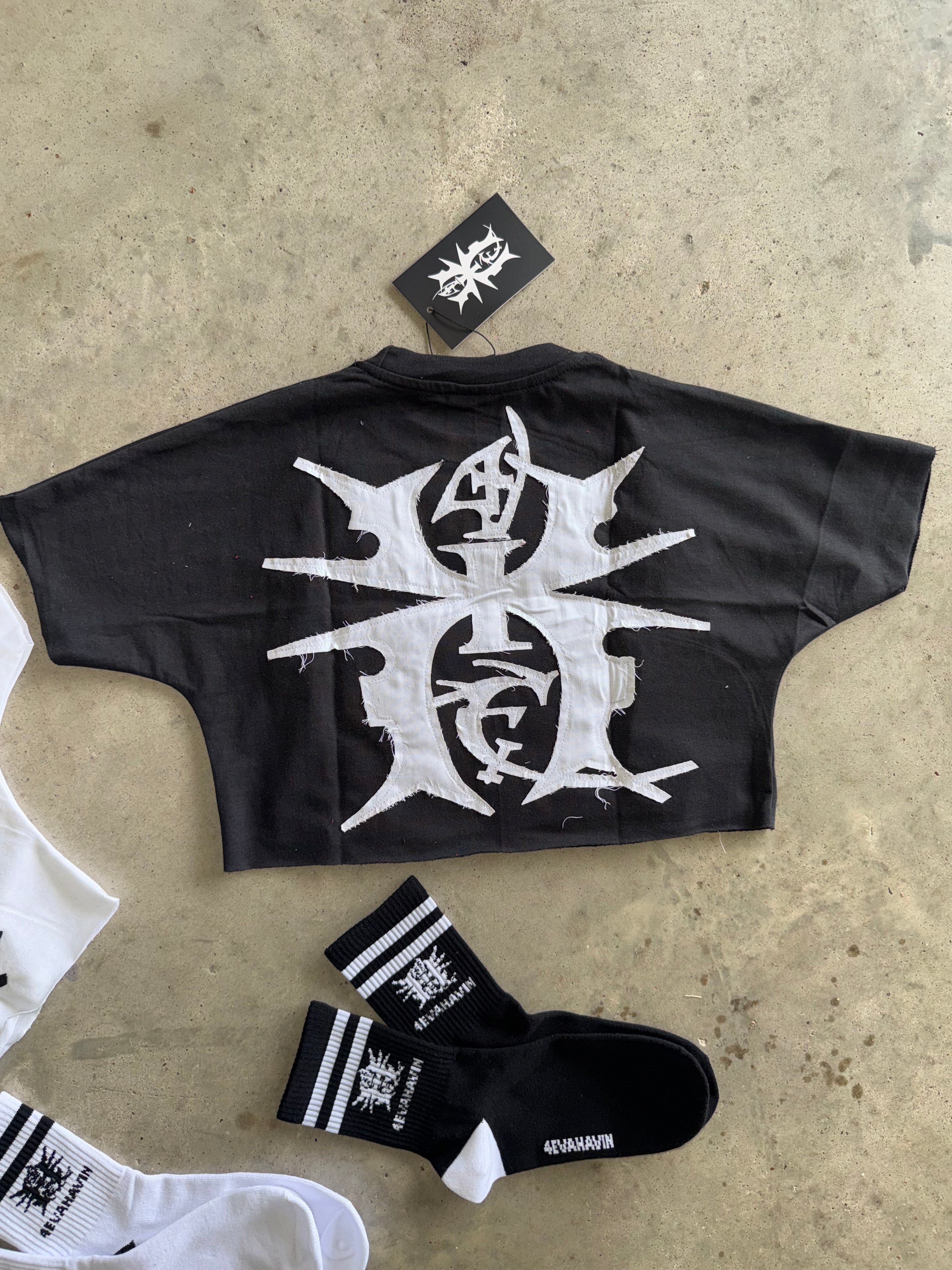 4EH PANDA BOXY & CROPPED BOXY TEE "ADULTS"