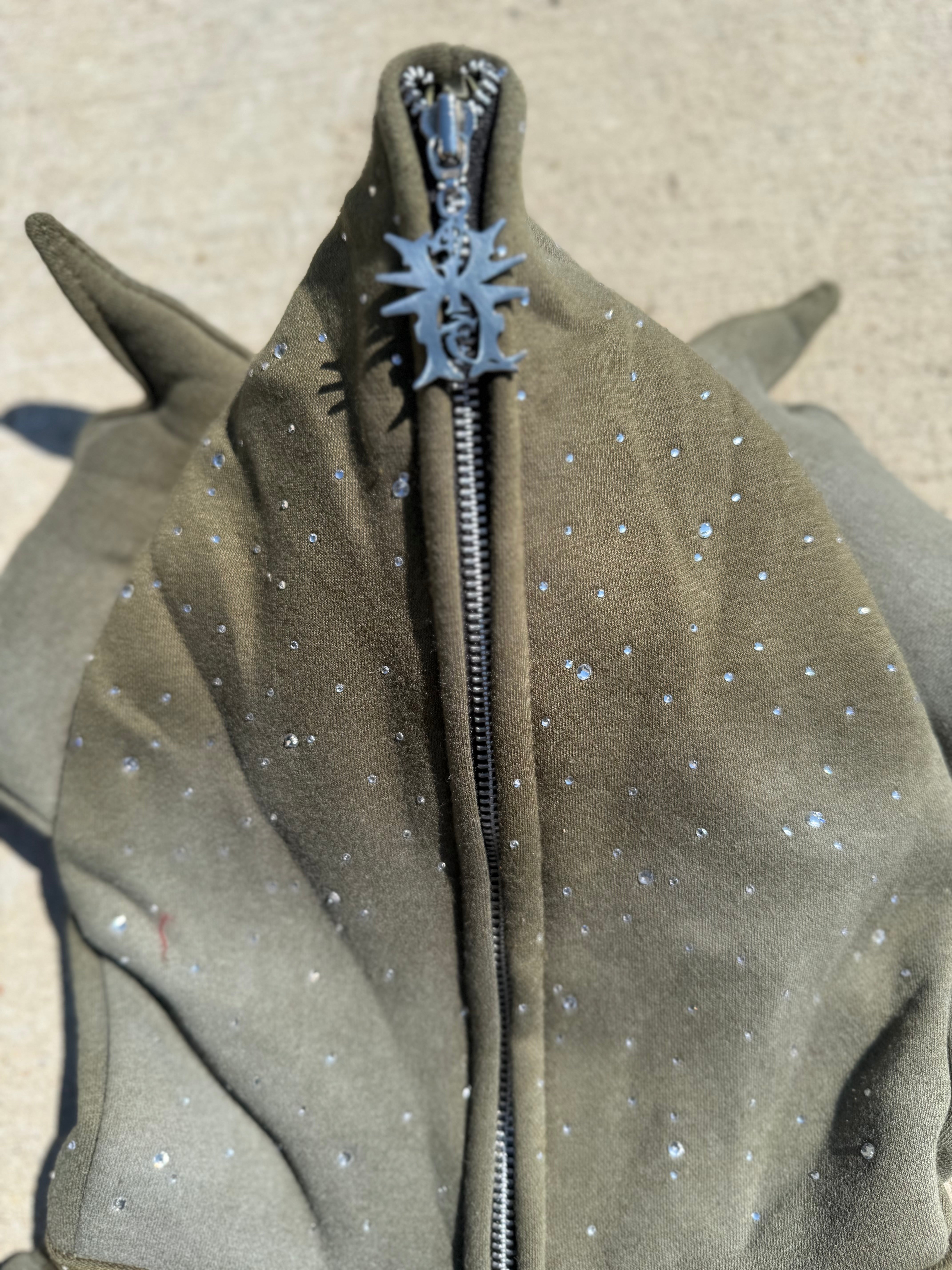 Olive Green Full Zip Set "Kids"
