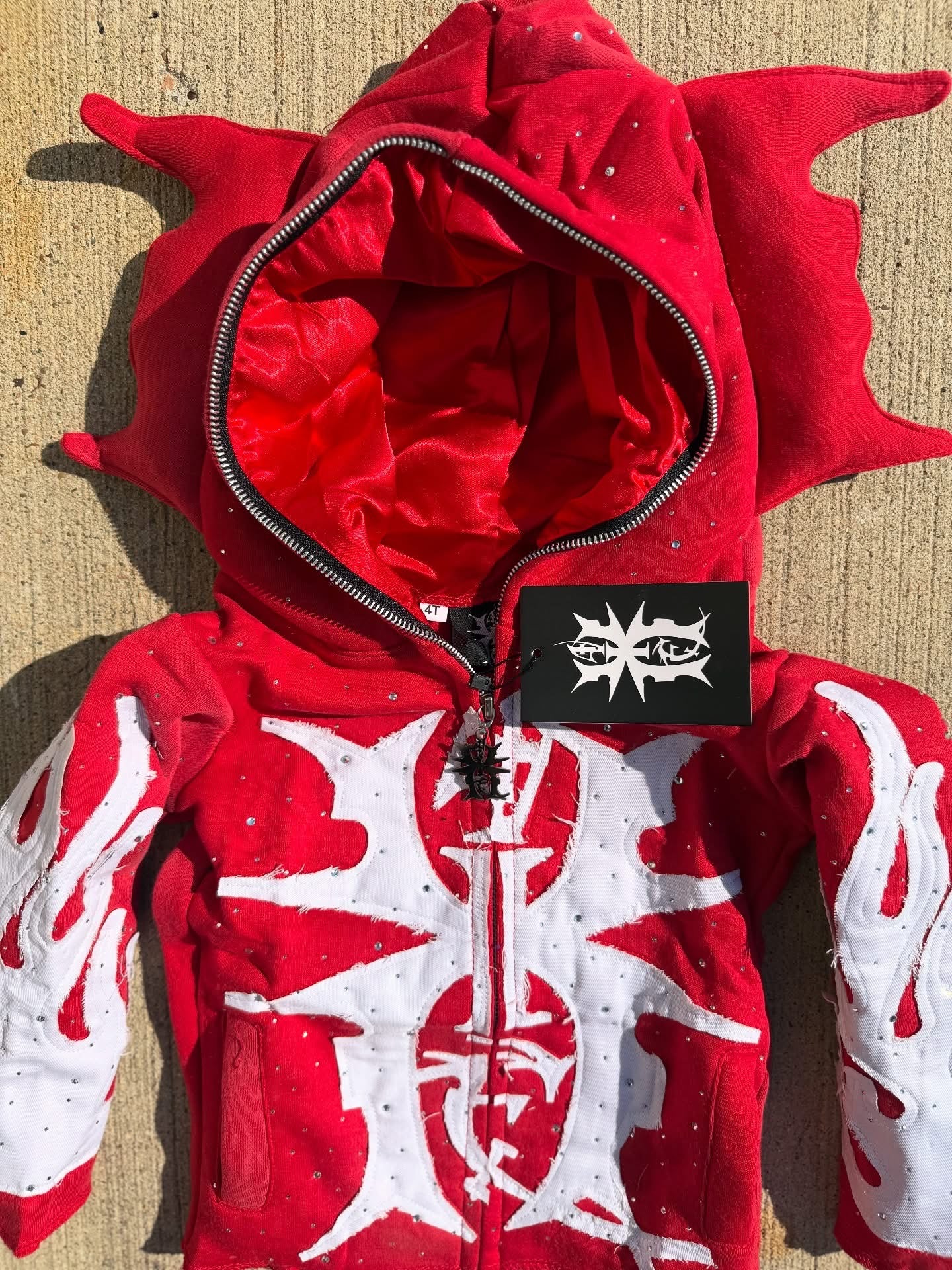 Red & White Full Zip Set "Kids"